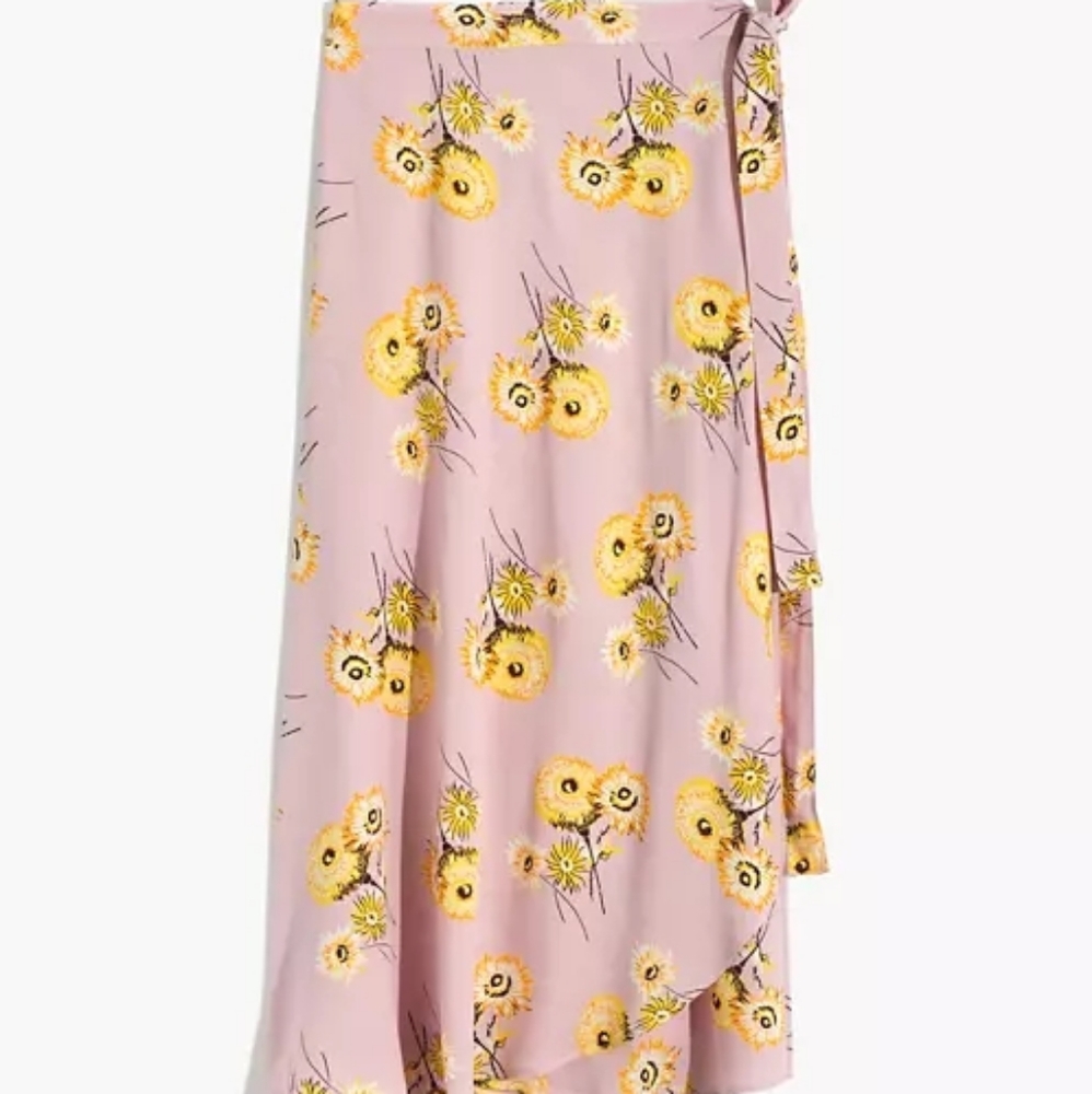 Madewell Floral Wrap Skirt